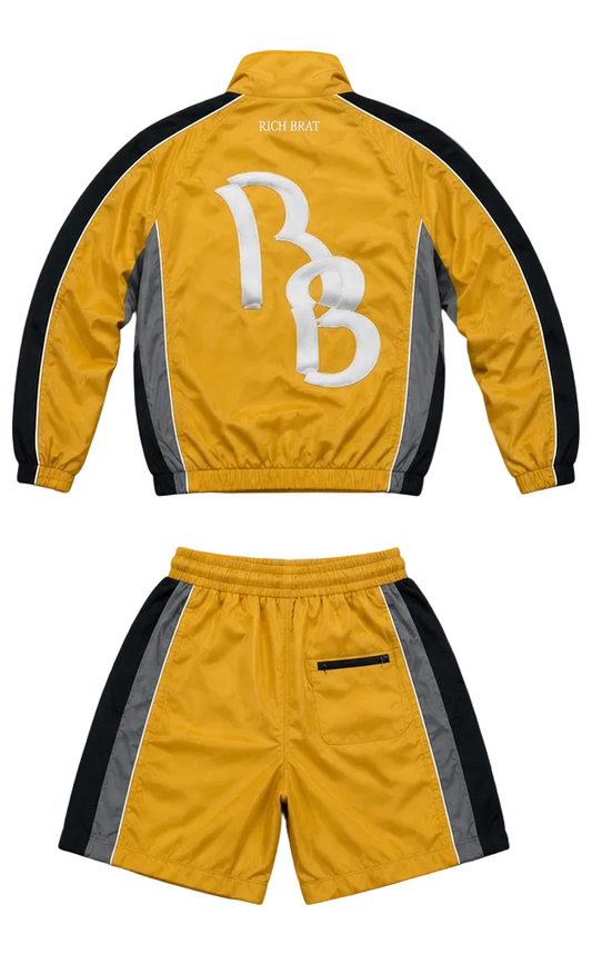 Yellow Rich Brat Track Jacket back